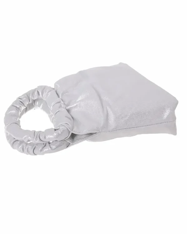 Juan Bernal Clutch^Bolso Lirae plateado