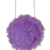 Juan Bernal Clutch^Bolso plumas lila oscuro