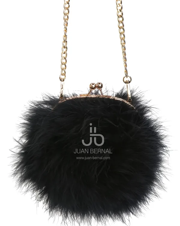Juan Bernal Clutch^Bolso plumón negro