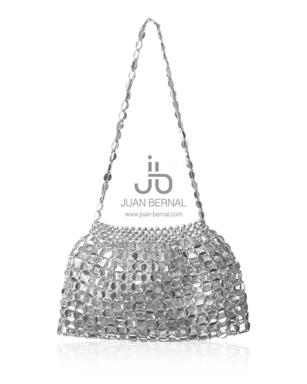 Juan Bernal Bolsos | Clutch^Bolso Rovel plateado