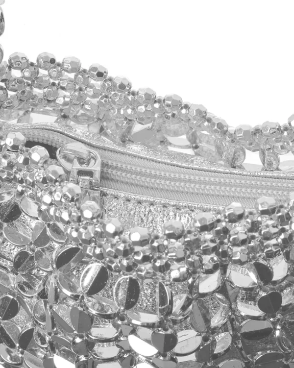 Juan Bernal Bolsos | Clutch^Bolso Rovel plateado