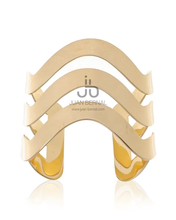 Juan Bernal Brazaletes^Brazalete Ondas dorado