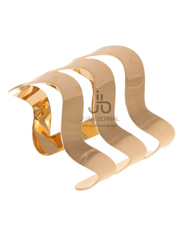 Juan Bernal Brazaletes^Brazalete Ondas dorado