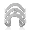 Juan Bernal Brazaletes^Brazalete Ondas plateado