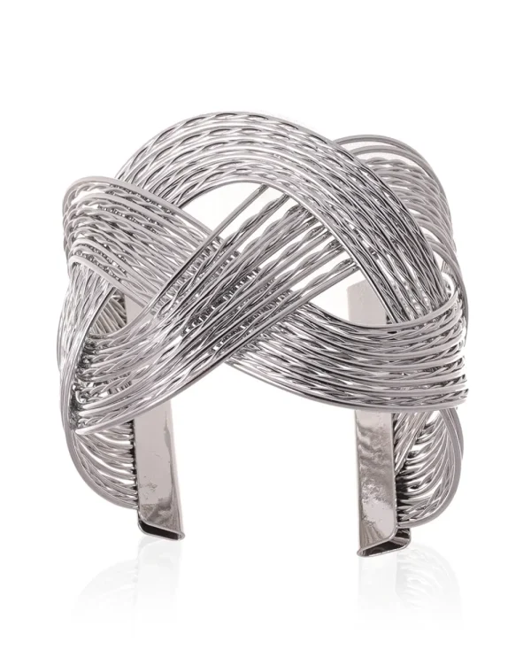 Juan Bernal Brazaletes^Brazalete Trenzado plateado