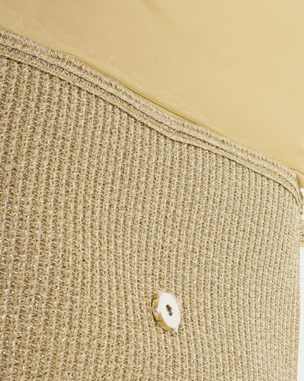 Juan Bernal Clutch^Cartera Rua dorada