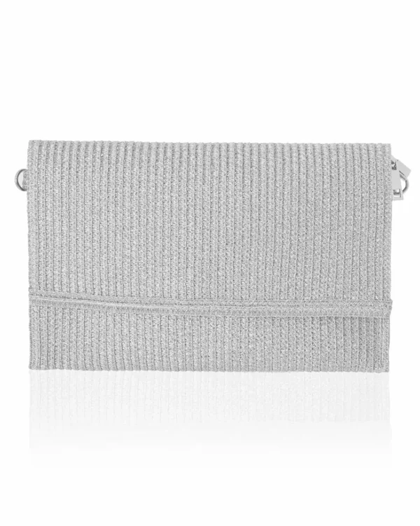 Juan Bernal Clutch^Cartera Rua plateado