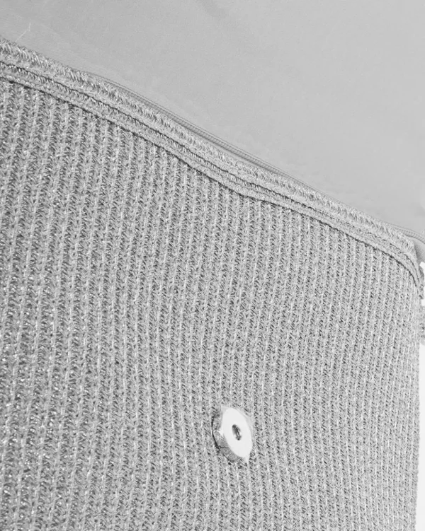 Juan Bernal Clutch^Cartera Rua plateado