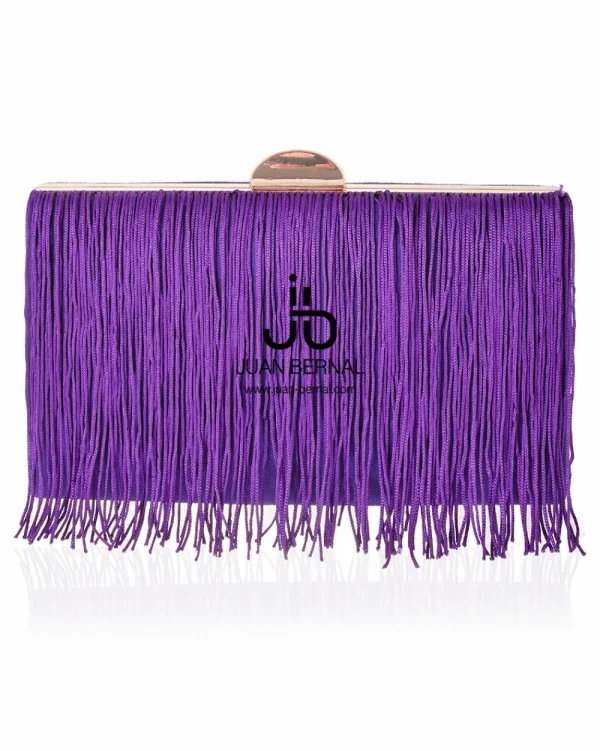 Juan Bernal Clutch^Clutch flecos morado