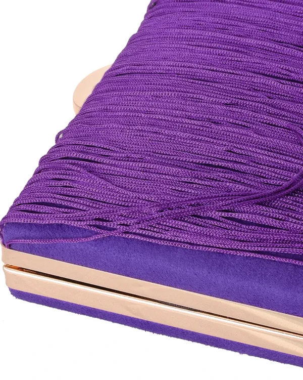Juan Bernal Clutch^Clutch flecos morado