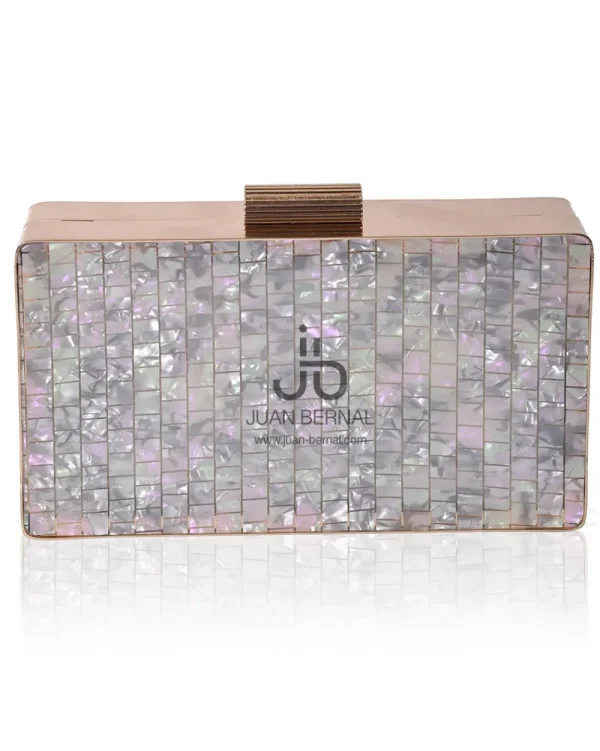 Juan Bernal Clutch^Clutch Neka gris rosado