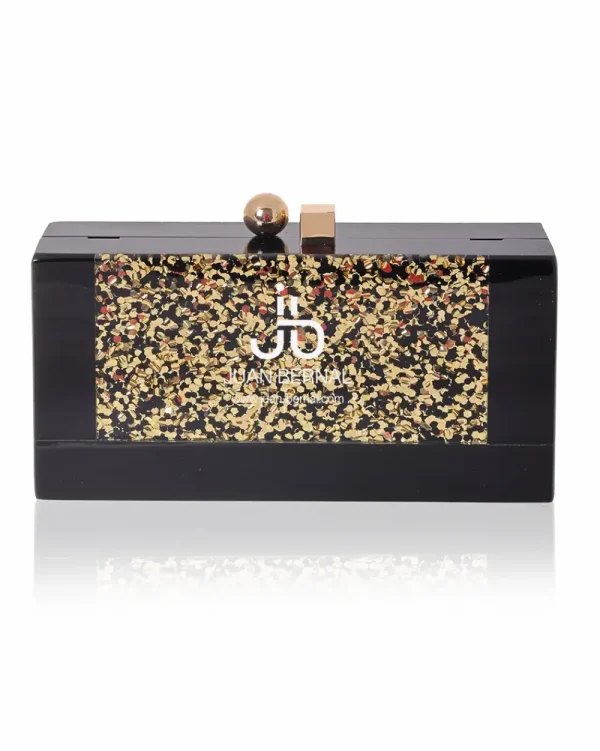 Juan Bernal Clutch^Clutch Onea negro/dorado