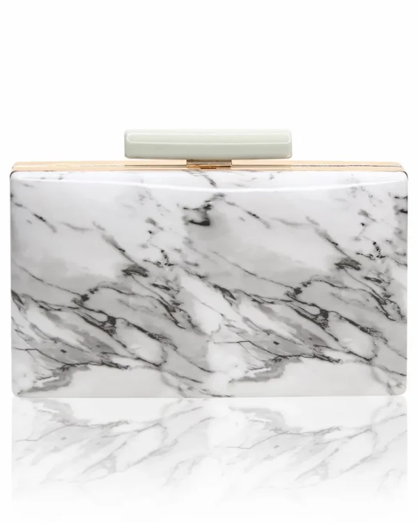 Juan Bernal Clutch^Clutch Orchid blanco y negro