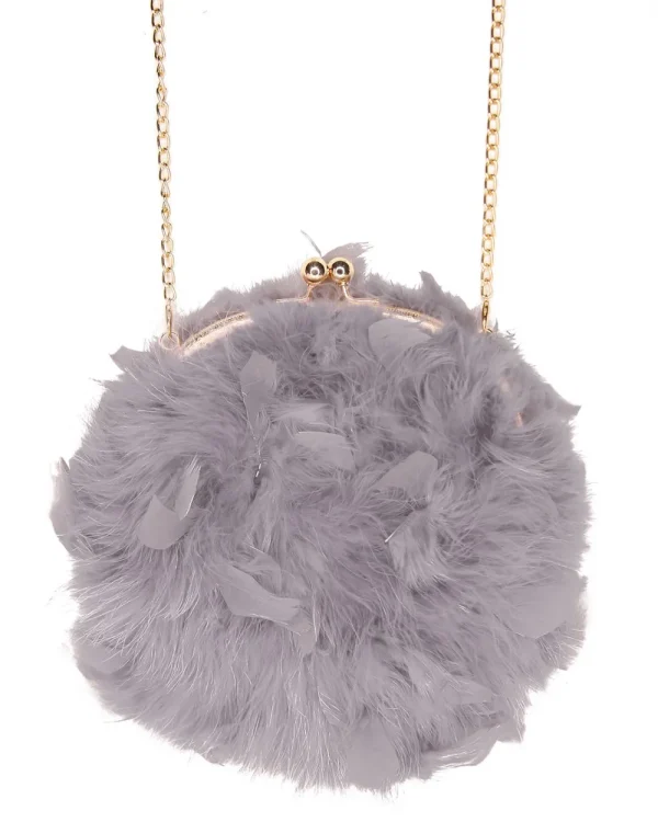 Juan Bernal Clutch^Clutch Plumas Gris