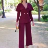 Juan Bernal Vestidos Largos | Vestidos^Conjunto Barbara Burdeos