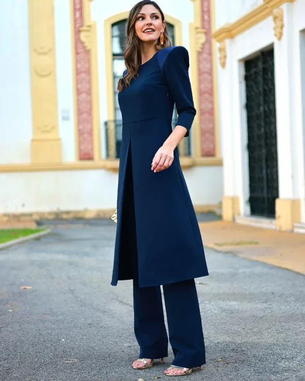 Juan Bernal Vestidos Largos | Vestidos^Conjunto Mara azul
