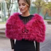 Juan Bernal Estolas^Estola Plumas Rosa Magenta