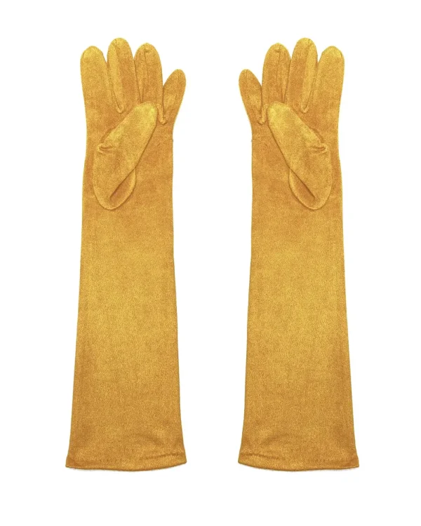 Juan Bernal Estolas^Guantes antelina mostaza