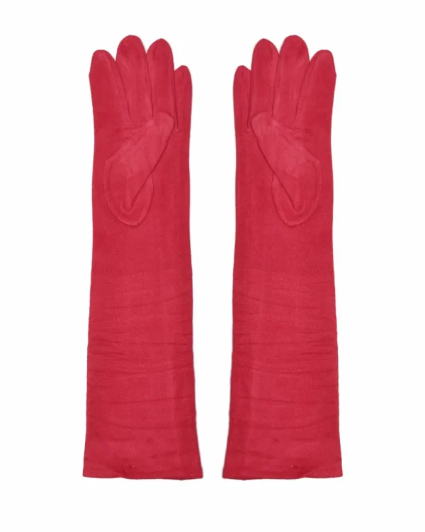 Juan Bernal Estolas^Guantes antelina rojo