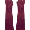 Juan Bernal Estolas^Guantes antelina rojo vino