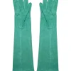 Juan Bernal Estolas^Guantes antelina verde agua