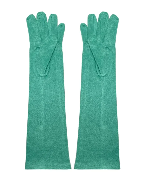 Juan Bernal Estolas^Guantes antelina verde agua