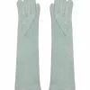 Juan Bernal Estolas^Guantes antelina verde empolvado