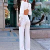 Juan Bernal Vestidos Largos | Vestidos^Mono Bruna Blanco crudo