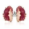 Juan Bernal Pendientes^Pendienes Dison granate