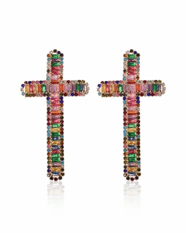 Juan Bernal Pendientes^Pendientes Cruz Sia colores