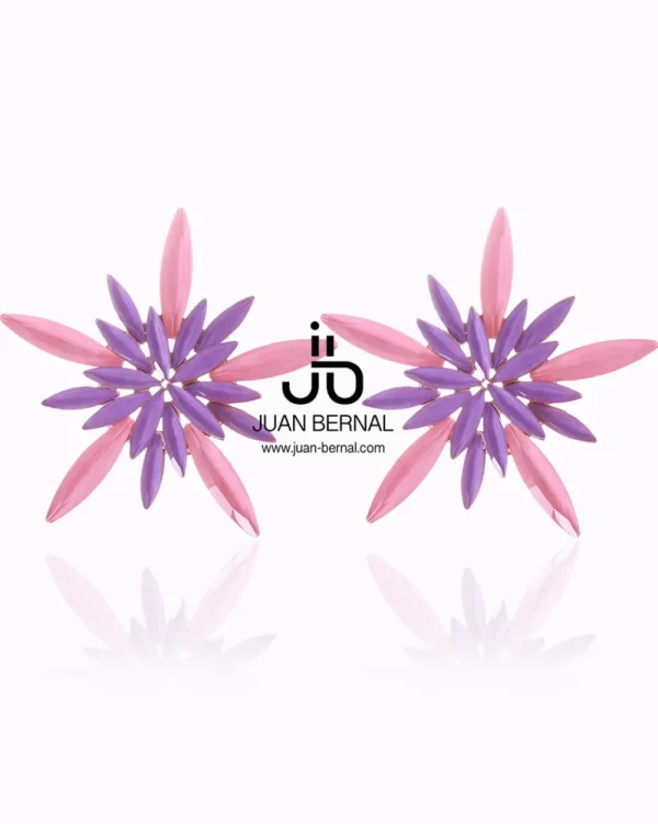 Juan Bernal Pendientes^Pendientes Denis rosa/lavanda