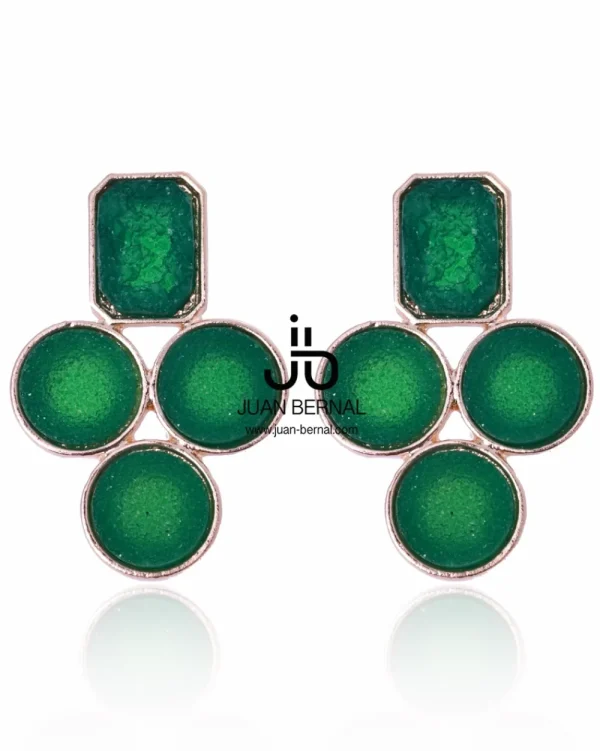 Juan Bernal Pendientes^Pendientes Doso verde