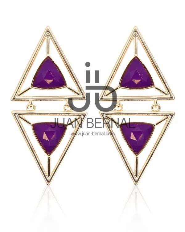 Juan Bernal Pendientes^Pendientes Dotri purple