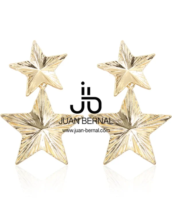 Juan Bernal Pendientes^Pendientes Estrella dorados
