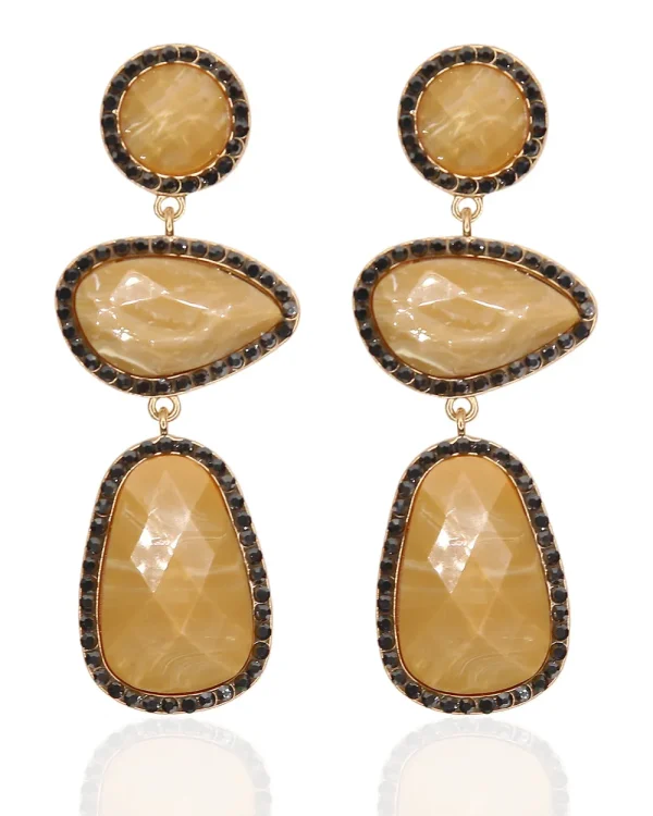 Juan Bernal Pendientes^Pendientes Rosec beige