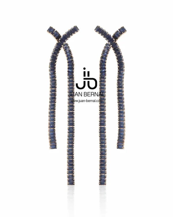 Juan Bernal Pendientes^Pendientes Runler azul