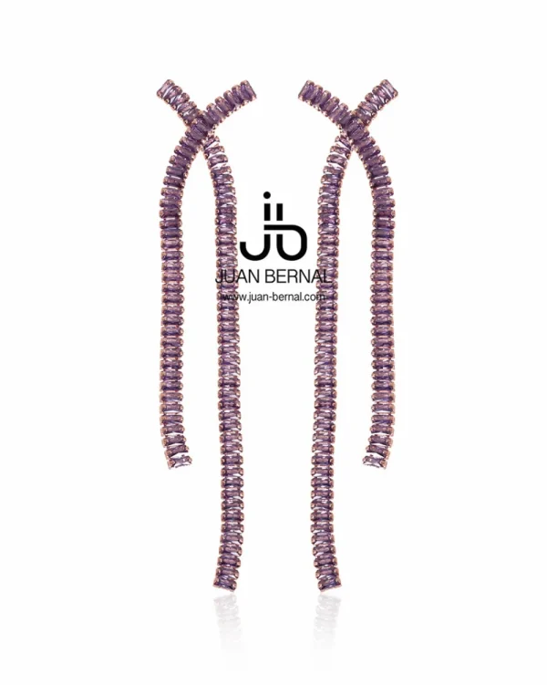 Juan Bernal Pendientes^Pendientes Runler malva