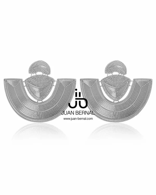 Juan Bernal Pendientes^Pendientes Tingo plateados