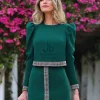 Juan Bernal Vestidos^Top Sara verde