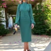 Juan Bernal Vestidos^Vestido Anna verde