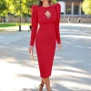 Juan Bernal Vestidos^Vestido Carla rojo