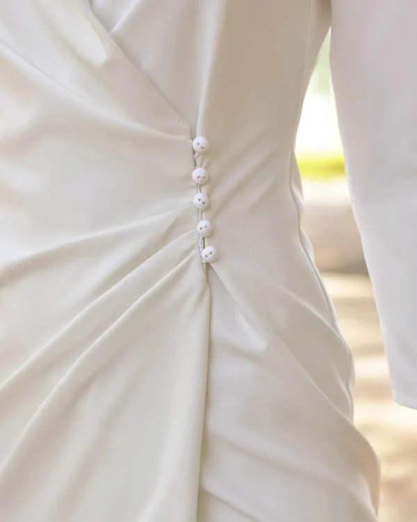Juan Bernal Últimas Tallas^Vestido Magda Blanco crudo