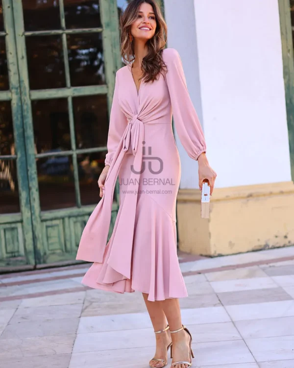 Juan Bernal Vestidos^Vestido Mariela nude