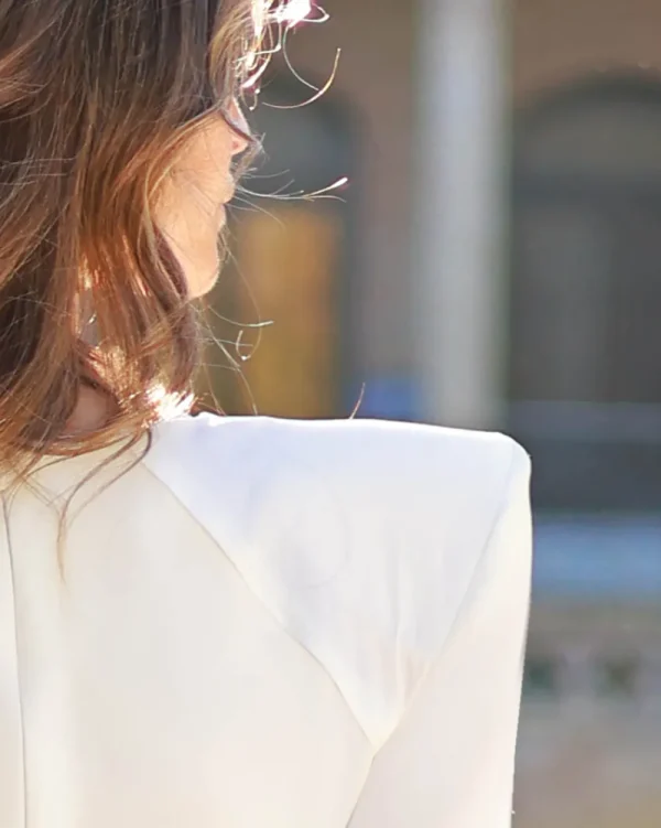 Juan Bernal Vestidos^Vestido Mila blanco
