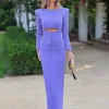 Juan Bernal Vestidos Largos | Vestidos^Vestido Mila malva